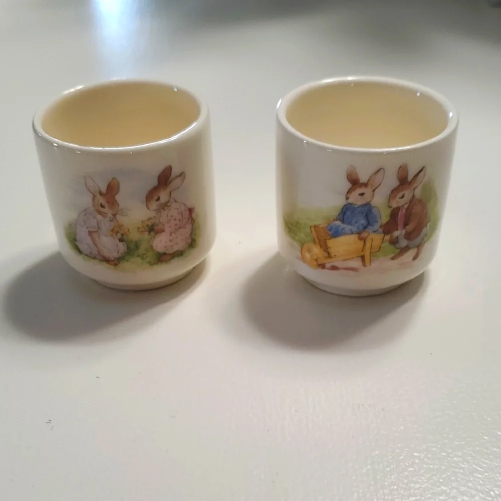 Vintage Royal Doulton Bunnykin Egg Cups